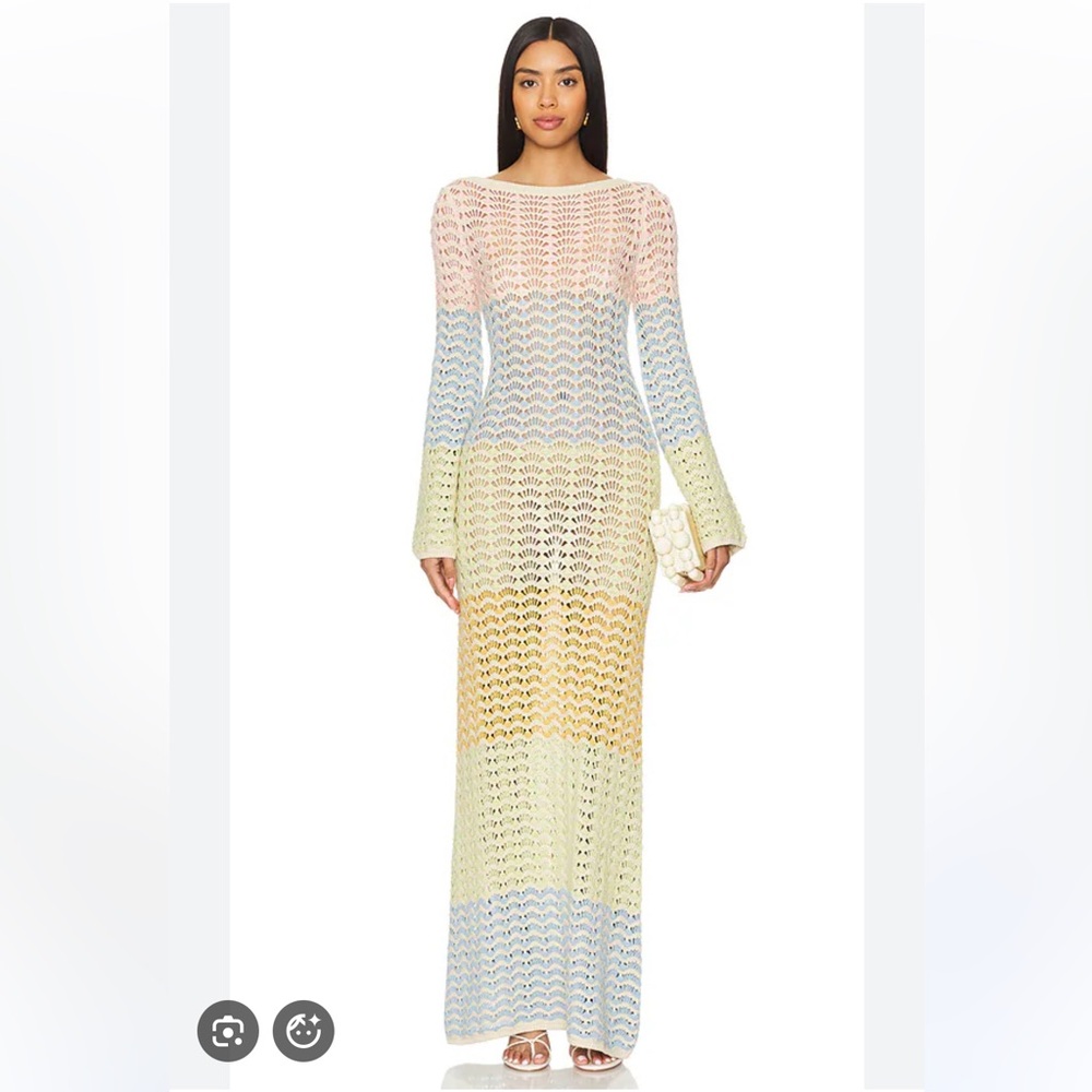 💗SOLD💗 Lovers & Friends Emera Crochet Maxi Dress